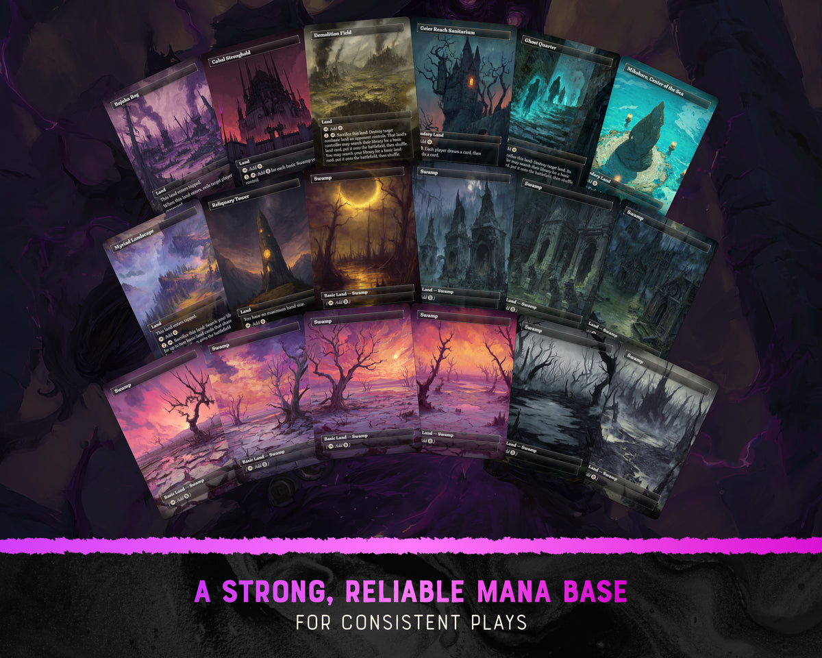 Sheoldred Torment fantasy Commander proxy deck, presentation 12