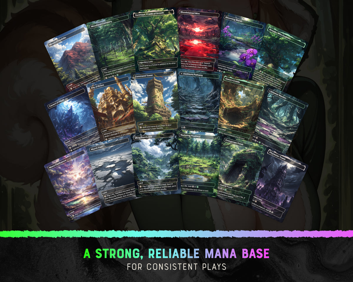 Squirrel Tribal waifu Commander proxy deck, presentation 12