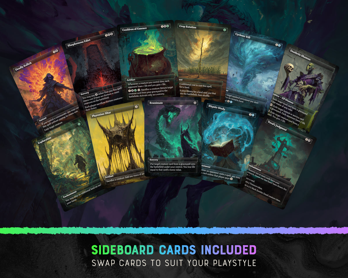Teval Graveyard fantasy Commander proxy deck, presentation 05
