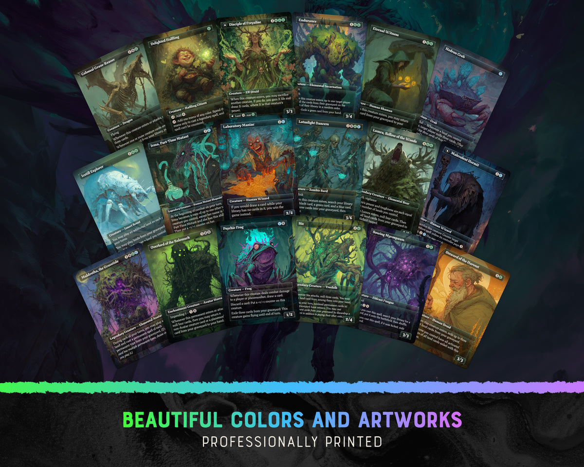 Teval Graveyard fantasy Commander proxy deck, presentation 06
