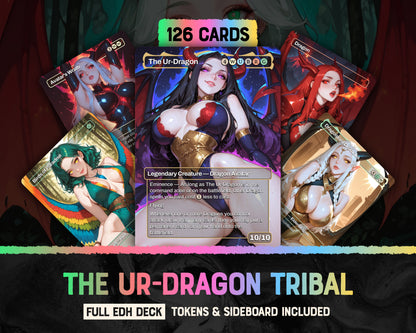 Ur-Dragon Tribal waifu Commander proxy deck, presentation 01
