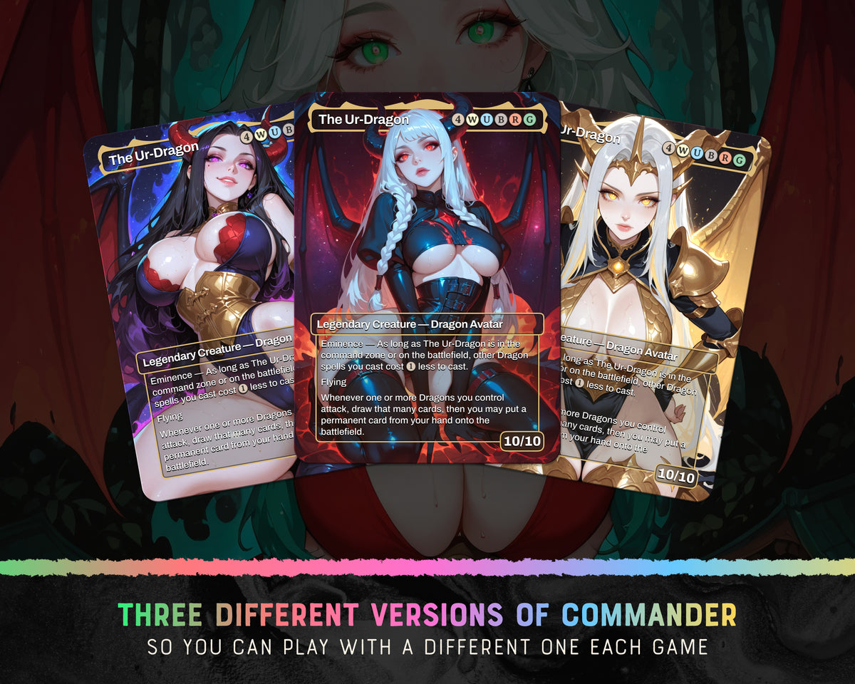 Ur-Dragon Tribal waifu Commander proxy deck, presentation 03