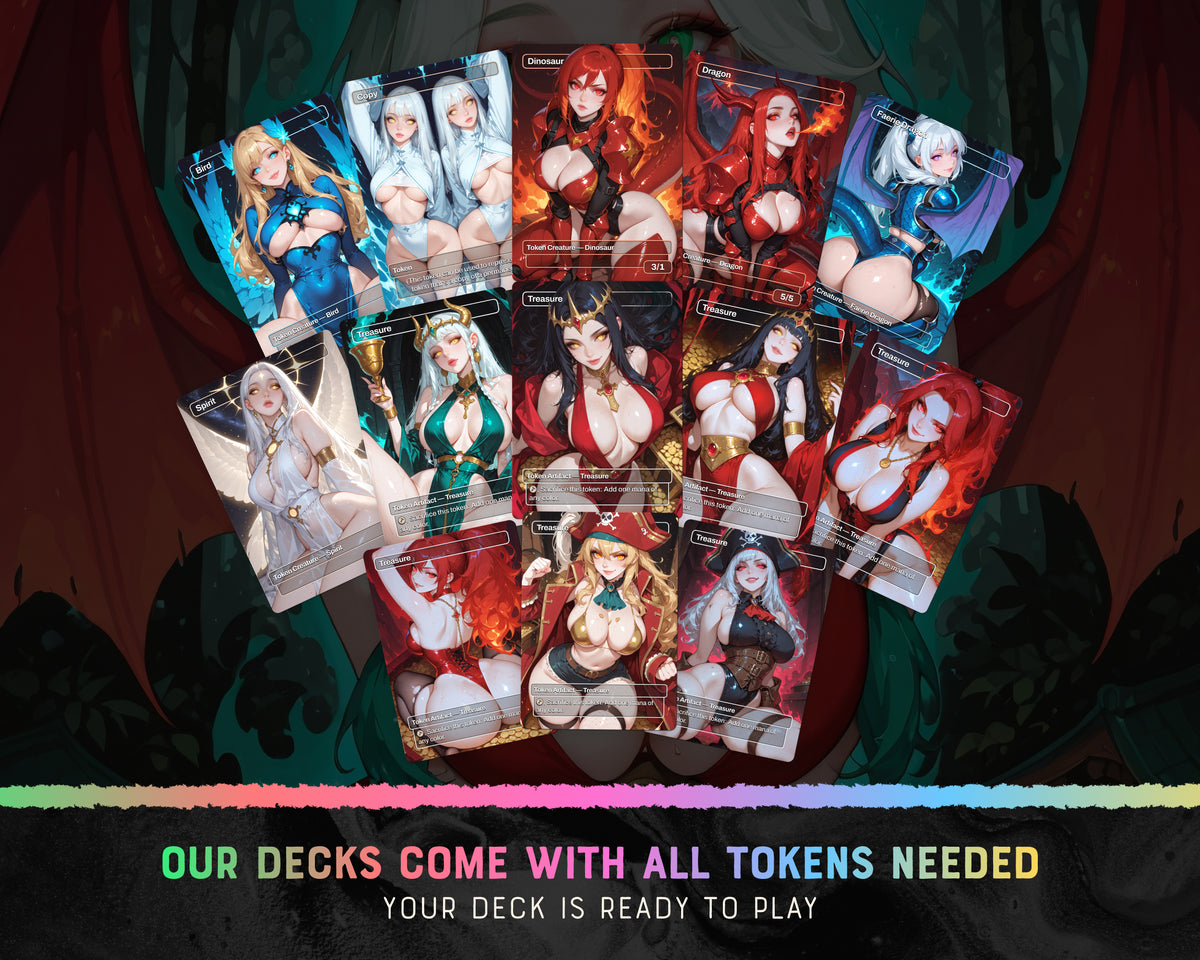 Ur-Dragon Tribal waifu Commander proxy deck, presentation 04