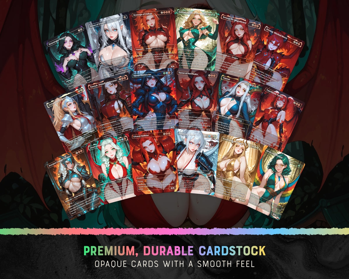 Ur-Dragon Tribal waifu Commander proxy deck, presentation 07