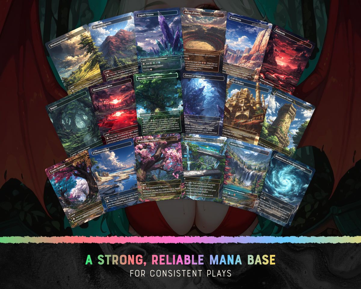 Ur-Dragon Tribal waifu Commander proxy deck, presentation 12