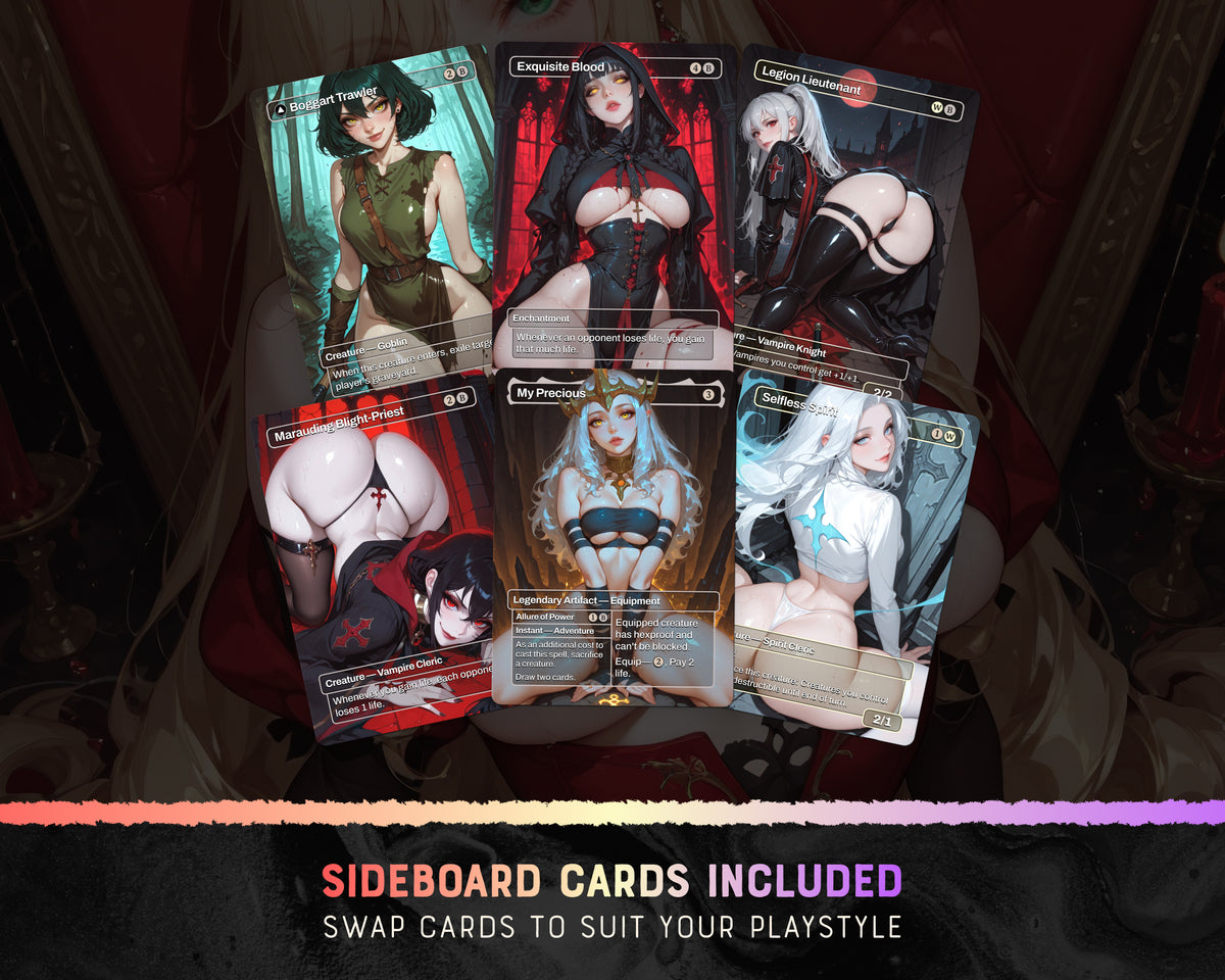 Vampire Tribal waifu Commander proxy deck, presentation 05