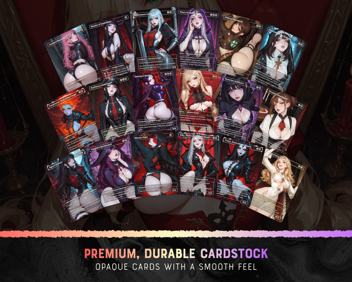 Vampire Tribal waifu Commander proxy deck, presentation 07