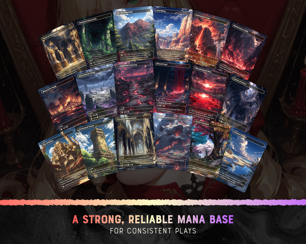 Vampire Tribal waifu Commander proxy deck, presentation 12