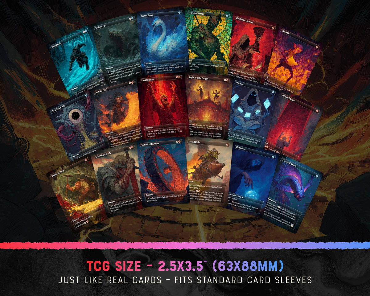 Vivi Storm fantasy Commander proxy deck, presentation 09