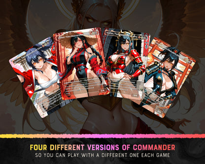 War Maidens waifu Commander proxy deck, presentation 03