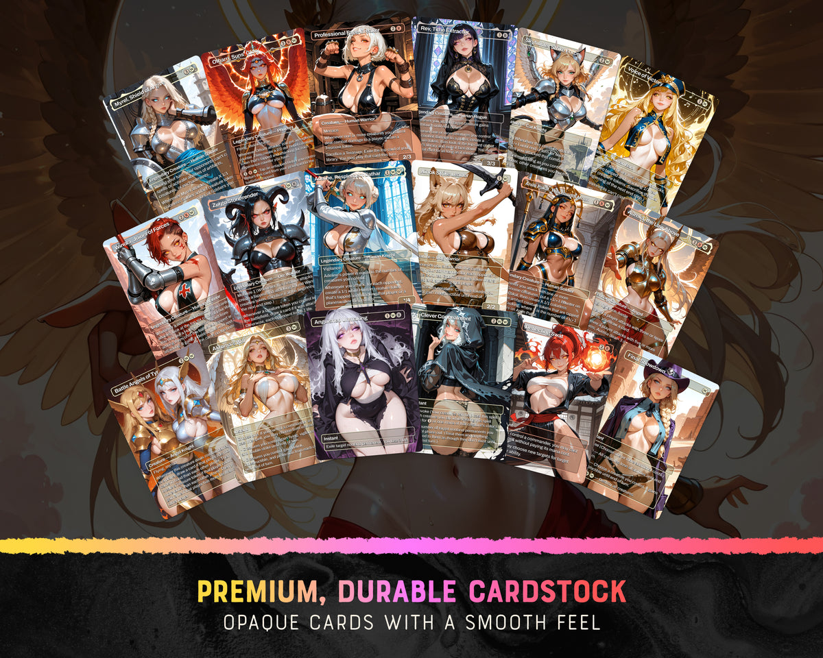 War Maidens waifu Commander proxy deck, presentation 07