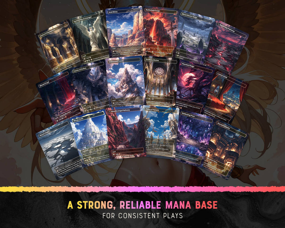 War Maidens waifu Commander proxy deck, presentation 12