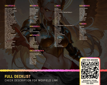 War Maidens waifu Commander proxy deck, presentation 13