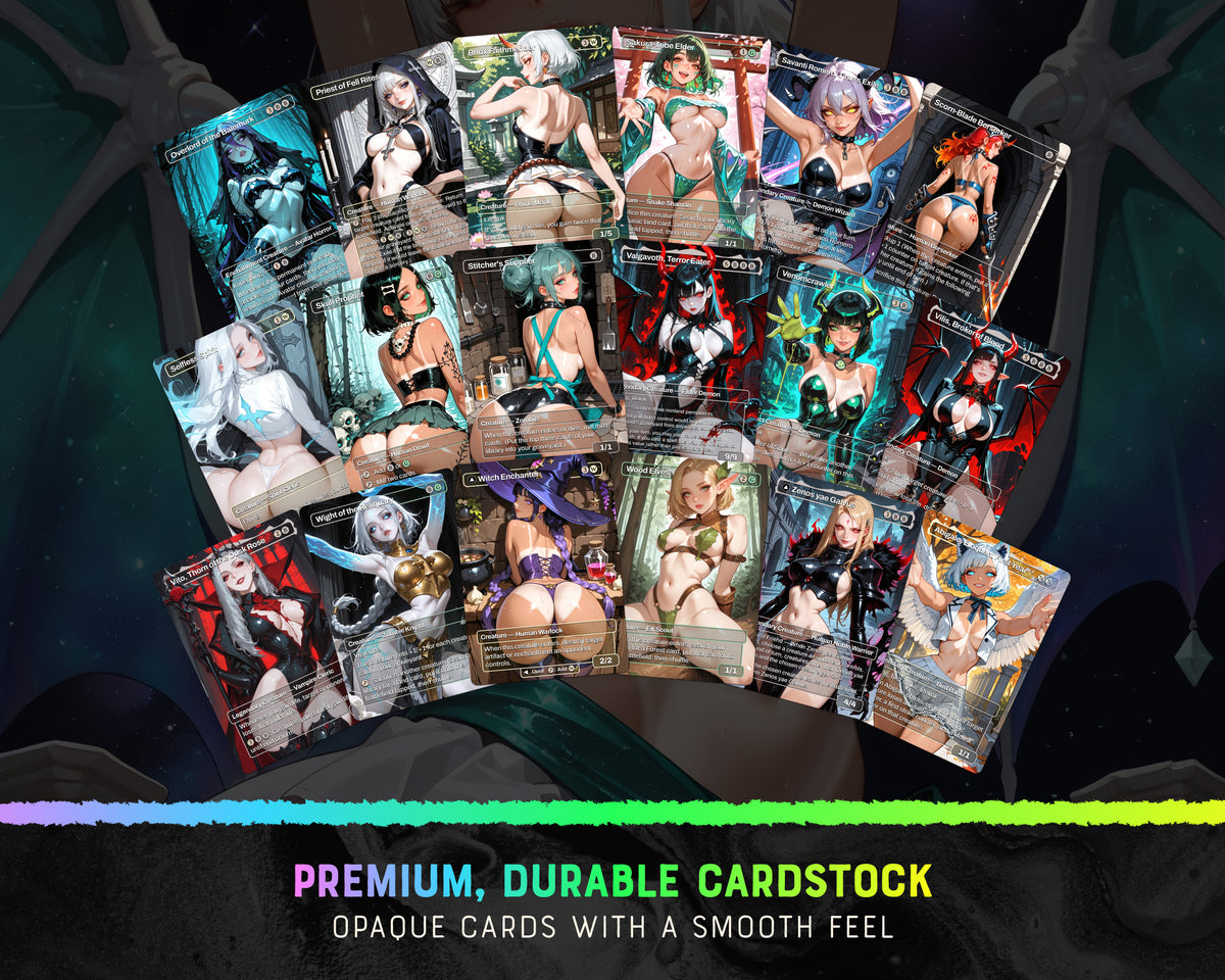 Win the Game Tricks waifu Commander proxy deck, presentation 07