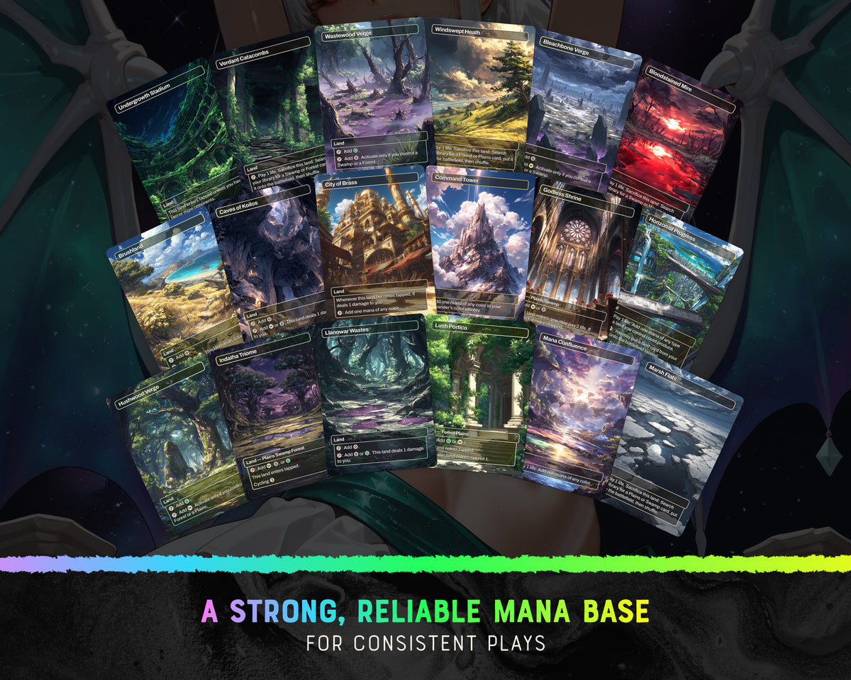 Win the Game Tricks waifu Commander proxy deck, presentation 12