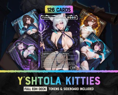 Y'shtola Kitties waifu Commander proxy deck, presentation 01