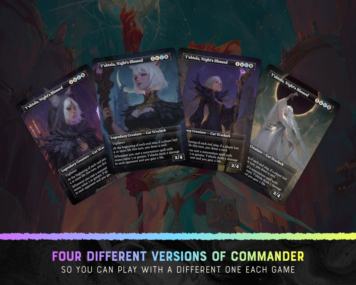 Y'shtola Spellslinger fantasy Commander proxy deck, presentation 03
