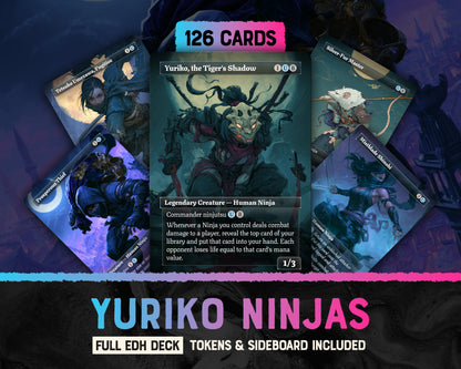 Yuriko Ninjas fantasy Commander proxy deck, presentation 01