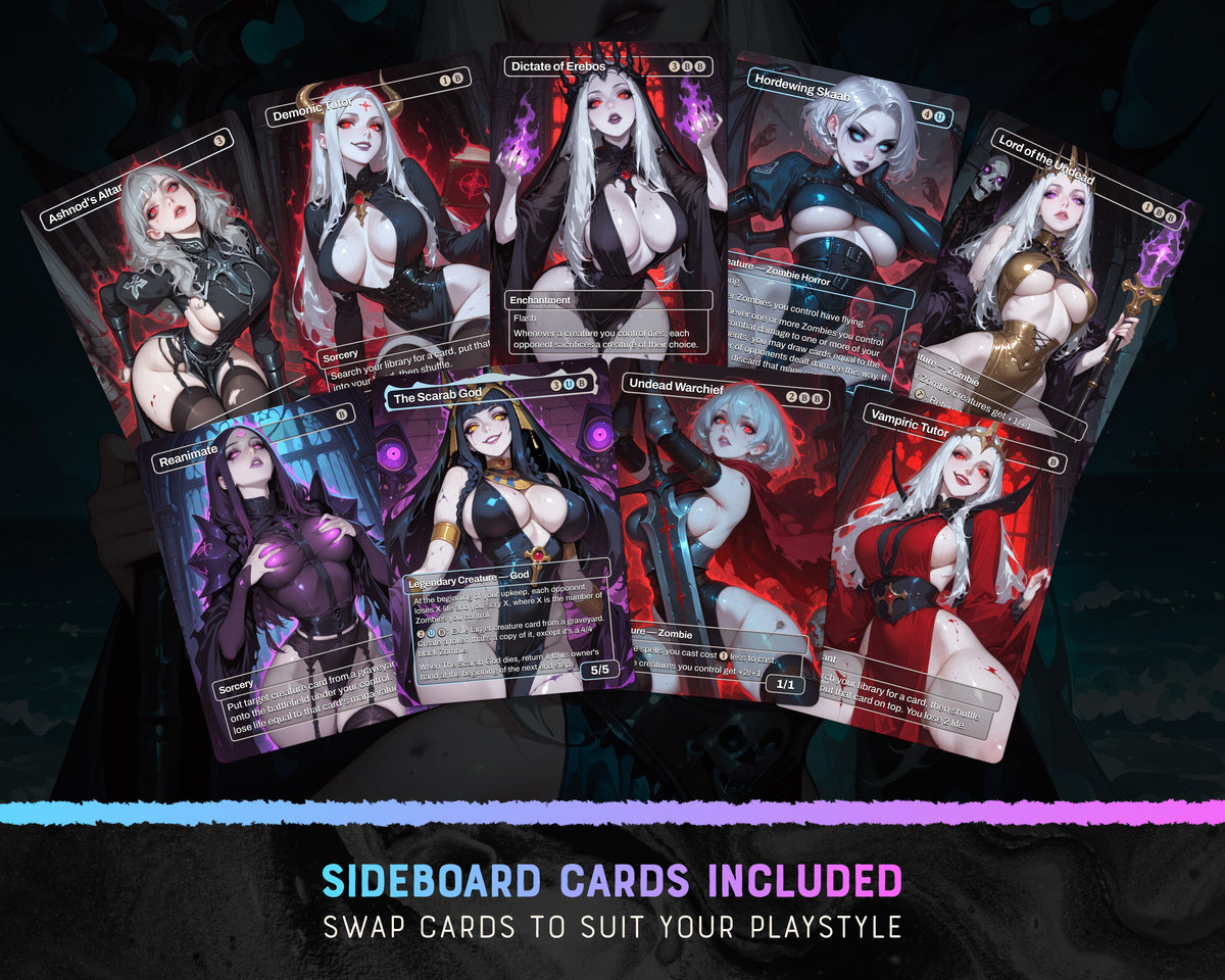 Zombie Tribal waifu Commander proxy deck, presentation 05