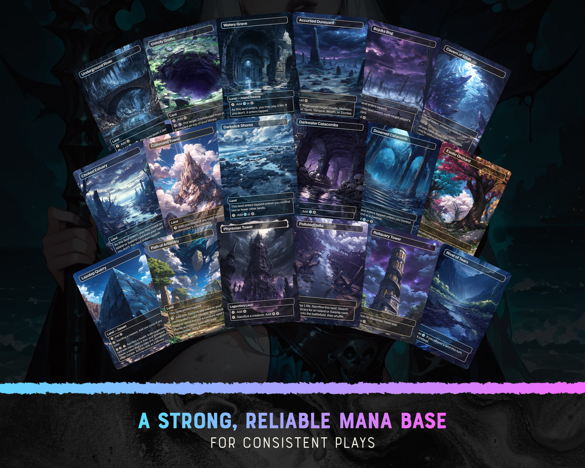 Zombie Tribal waifu Commander proxy deck, presentation 12