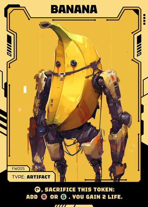 Banana — Future Wave custom card design by TokenFella