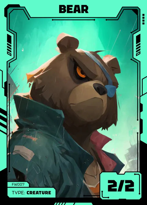 Bear — Future Wave custom card design by TokenFella