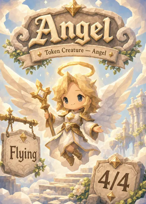 Angel — Poly World custom card design by TokenFella