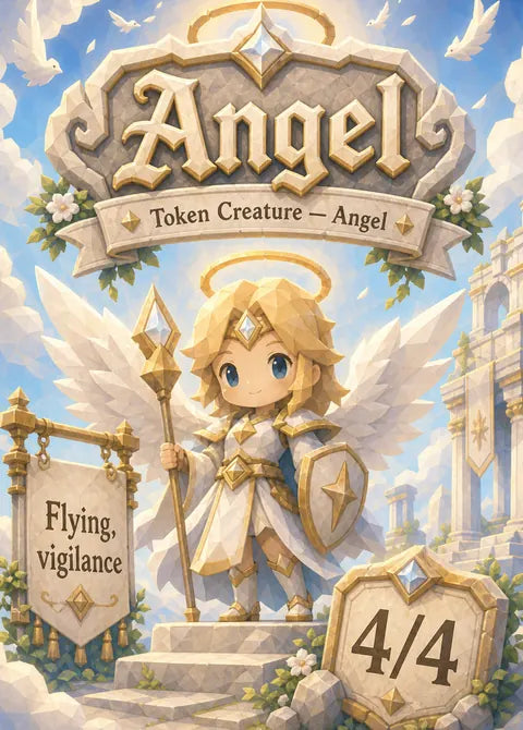 Angel — Poly World custom card design by TokenFella