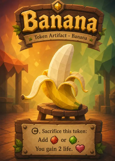 Banana — Poly World custom card design by TokenFella