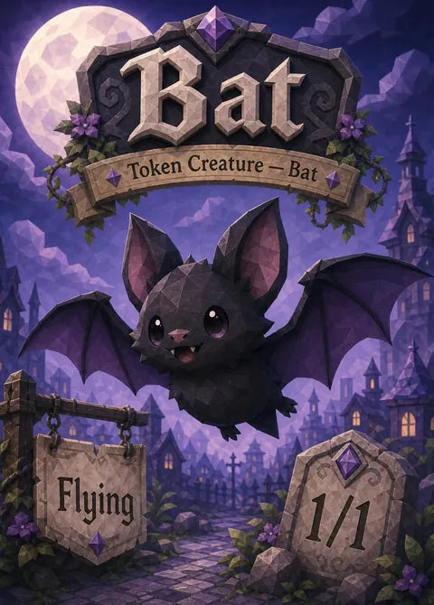 Bat — Poly World custom card design by TokenFella