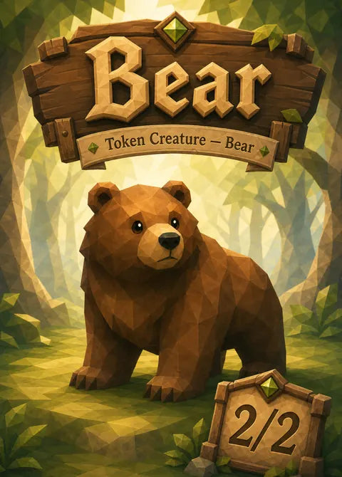 Bear — Poly World custom card design by TokenFella